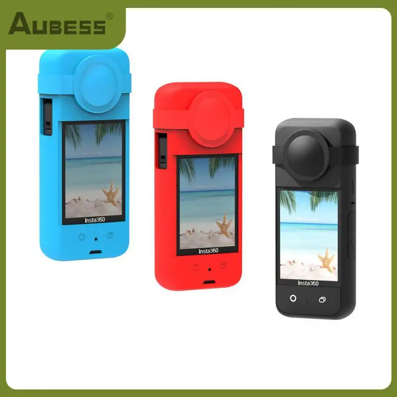 

Sleeve Camera Cap Accessories Dustproof Panoramic Lens Cover Protective For Insta360 One X3 Soft Cover Shell Silicone Case