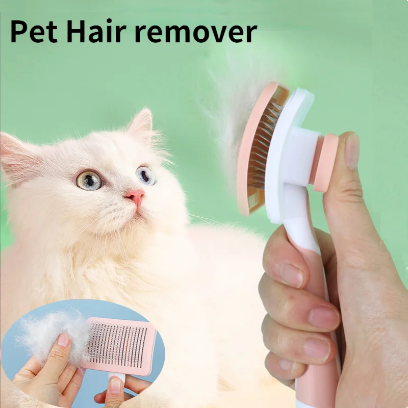 

Pet Hair Shedding Comb Dog Cat Brush Grooming Long Hair Indoor Cats Brush Hair Remover Cleaning Beauty Slicker Pet Supplies