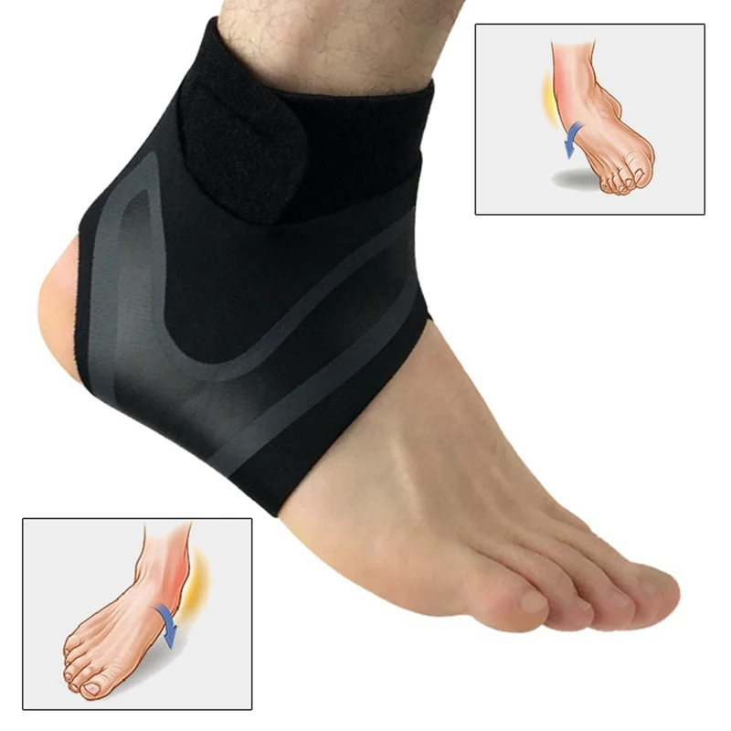 

Ankle Brace Breathable Comfortable Polyester Fiber for Sprains Sports Injuries Adjustable Compression Ankle Support