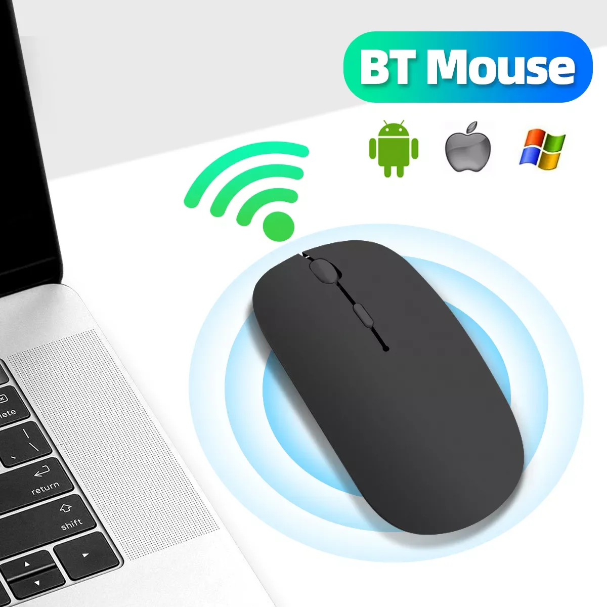 

Wireless Mouse Bluetooth Rechargeable Mouse Wireless Computer Silent Mause Mini Gaming Mice For PC laptop for Macbook mi pad 5