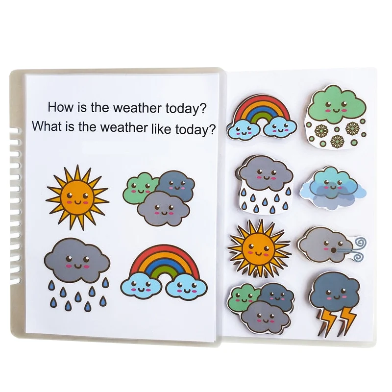 

My First Busy Book Montessori Children Toys Sticker Book Weather Animal Transportation Cognitive Learning Educational Toys