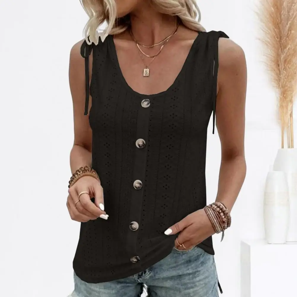 

Fashion Casual Vest Anti-pilling Summer Vest Thin Simple Hollow Loose Vest Top Versatile