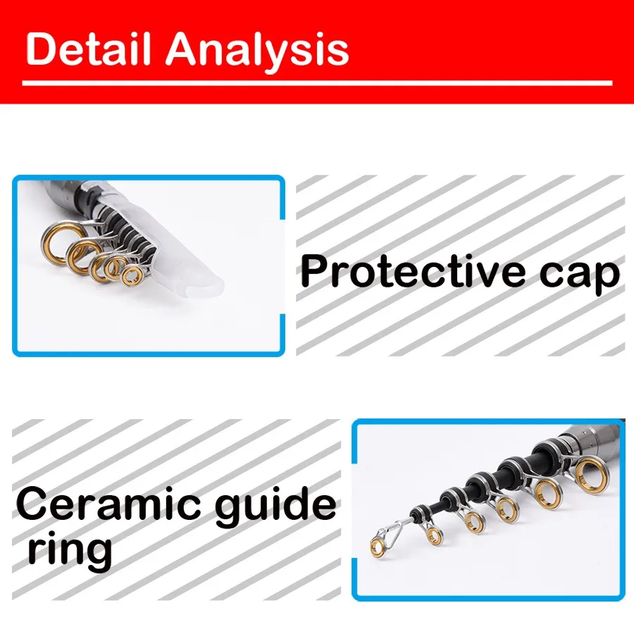 Телескопическая удочка из углеродного волокна JIOUDAO