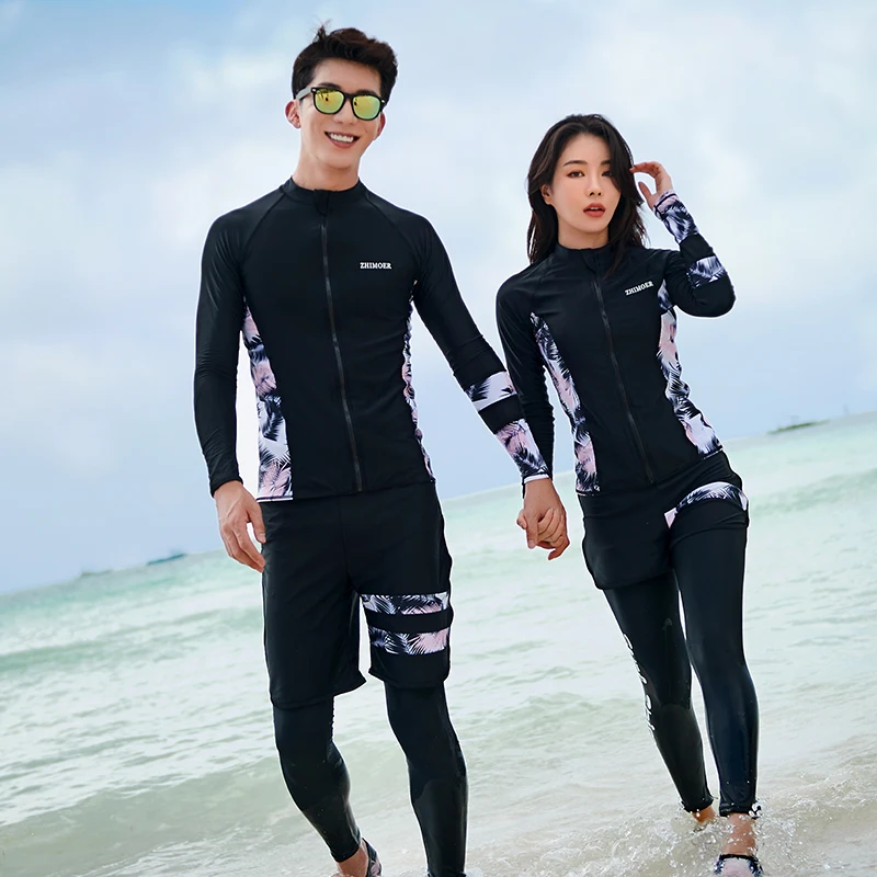 Long Sleeve Swimsuit Rashguard Sun Protection Surfing Diving Suit Quick Dry Women Beach Wear 2022 New Wetsuits