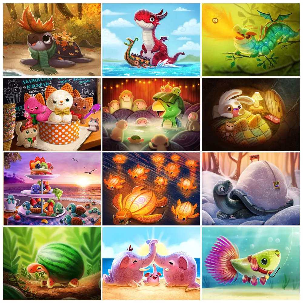 

Алмазная картина 5D «сделай сам», мозаика из страз с животными, для домашнего декора