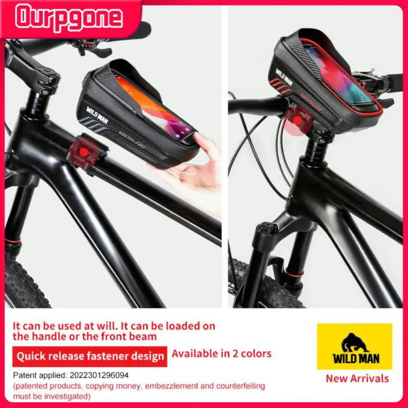 

Large-capacity Upper Tube Bag Sensitive Touch Screen Bicycle Bag Waterproof Life 1l Saddle Bag Road Bikes Package Black