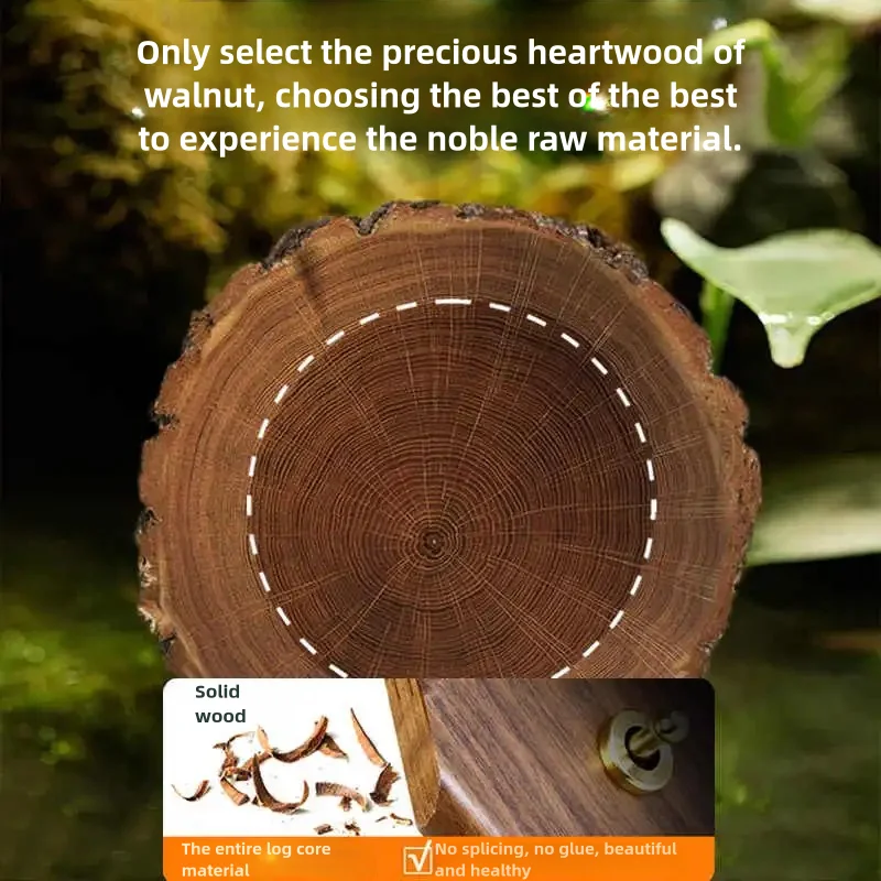 Настенный переключатель европейского стандарта из массива дерева ореха и