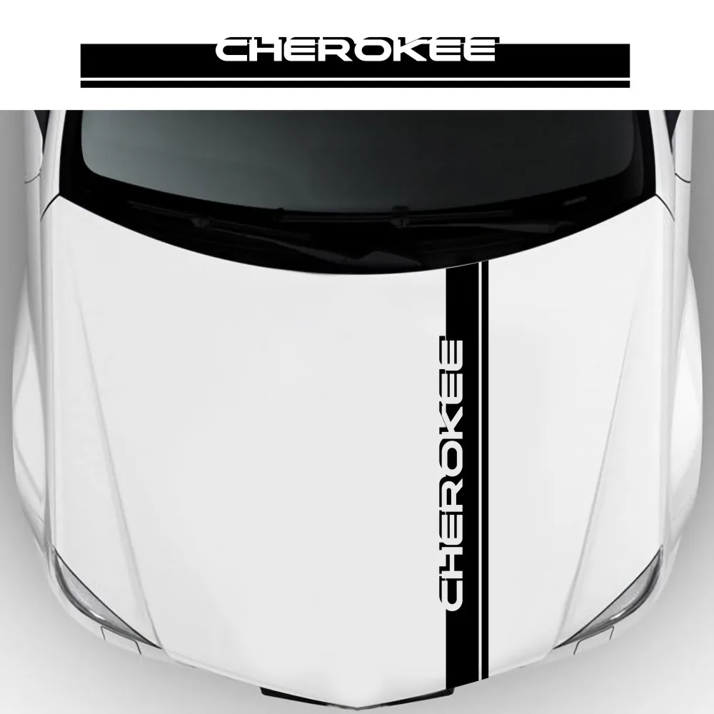1 шт. модные гоночные полосы автомобильные наклейки для Jeep Wrangler JK Rubicon Cherokee Компас