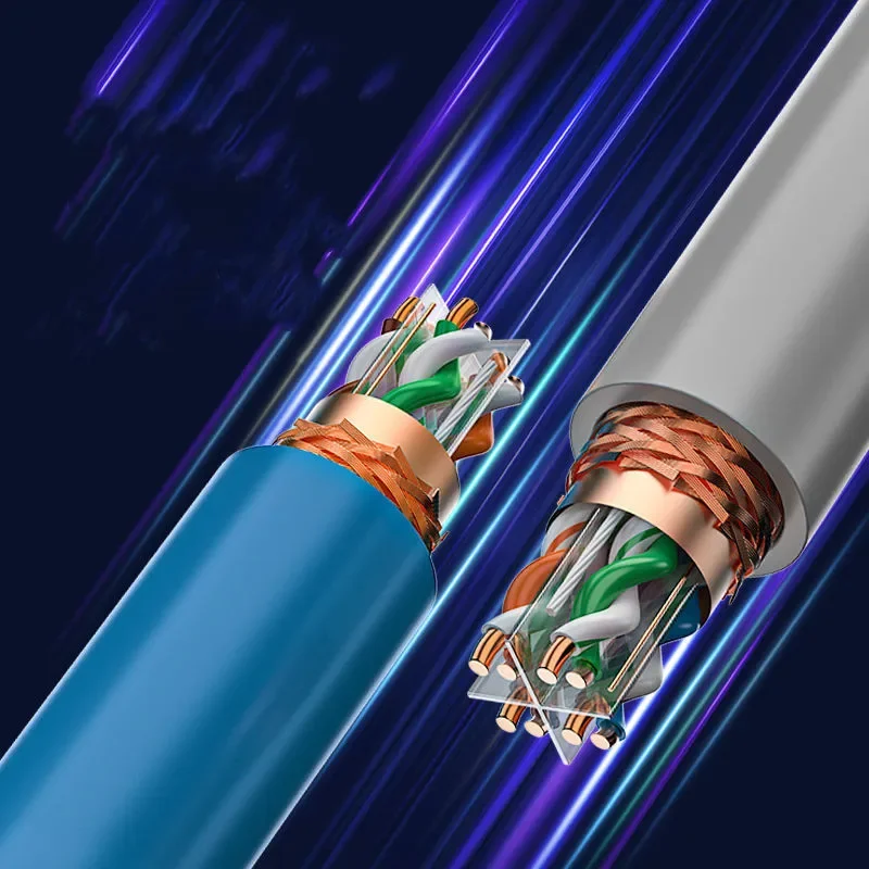 Кабель FT Ethernet Cat6 Gigabit Ftp 10 Гбит Cat 6 Rj45 Установка Lan Медные провода 5 м 25 40