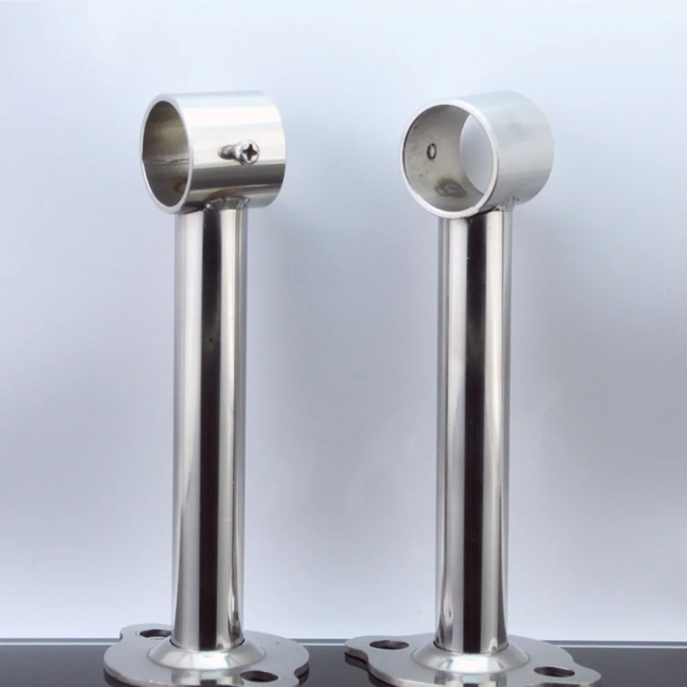 

Closet Rod Curtain Bracket Wardrobe Pole Holders Holder Support Bar Pipeshower Hangers Hooks Brackets Hanging Stainless Steel