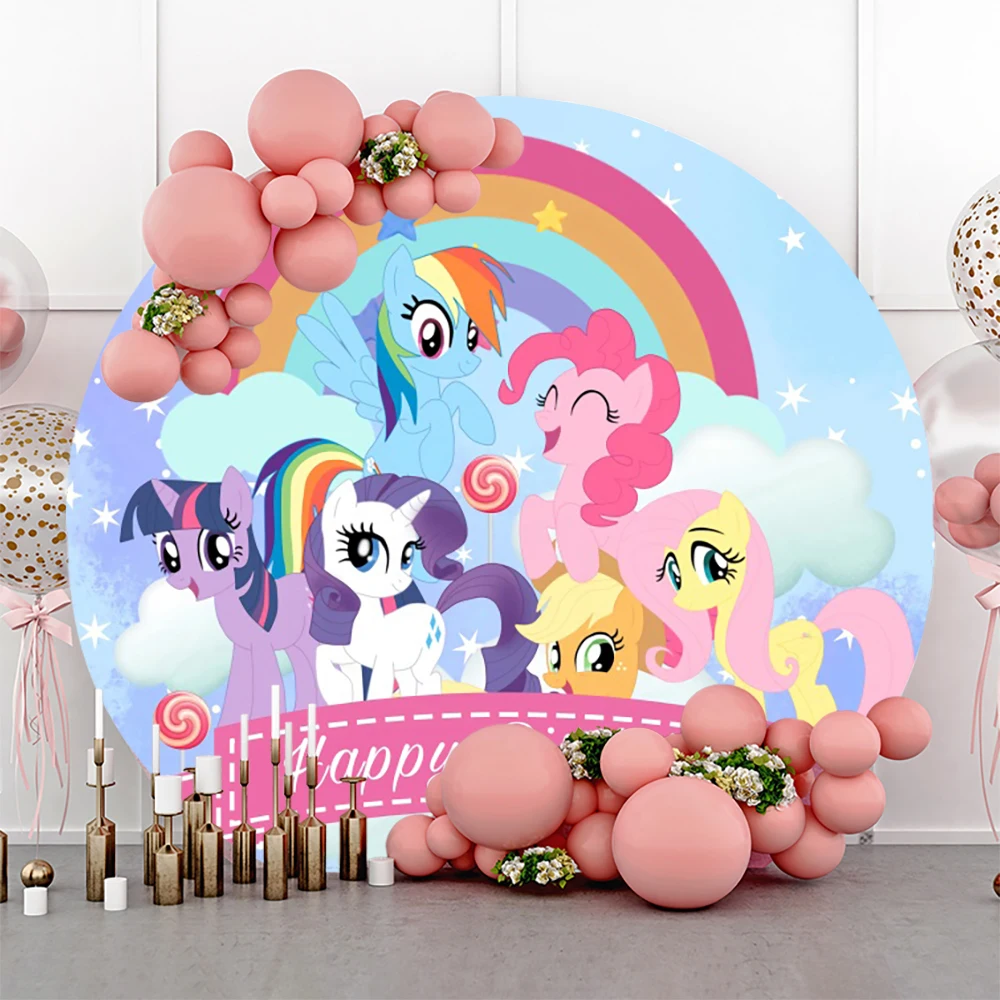 Hasbro My Little Pony круглый фон для дня рождения декорации принадлежности фотосъемки