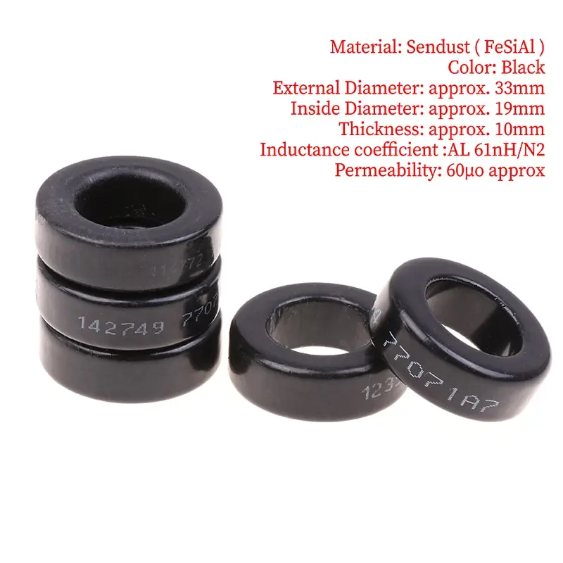 

Феррокремниевое магнитное кольцо 77071 CS330060 AS130060A, черное кольцо, магнитный сердечник, индуктор, электронные компоненты