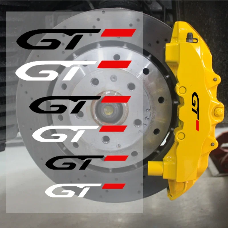 Виниловые наклейки на колесики 6 шт. обложку суппорта автомобиля для Peugeot GT 106 107 108