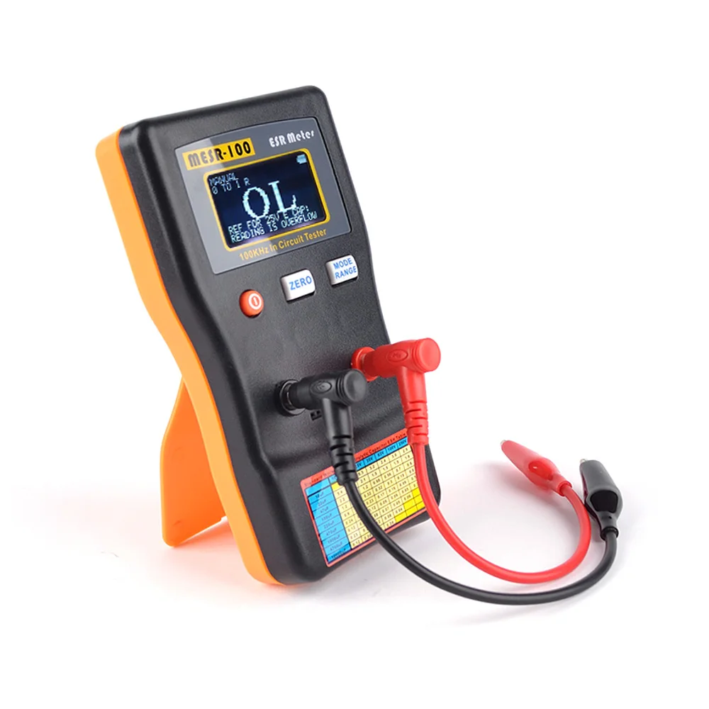 

MESR-100 ESR Capacitance Ohm Meter Professional Measuring Internal Resistance of Capacitor Capacitance Circuit Tester