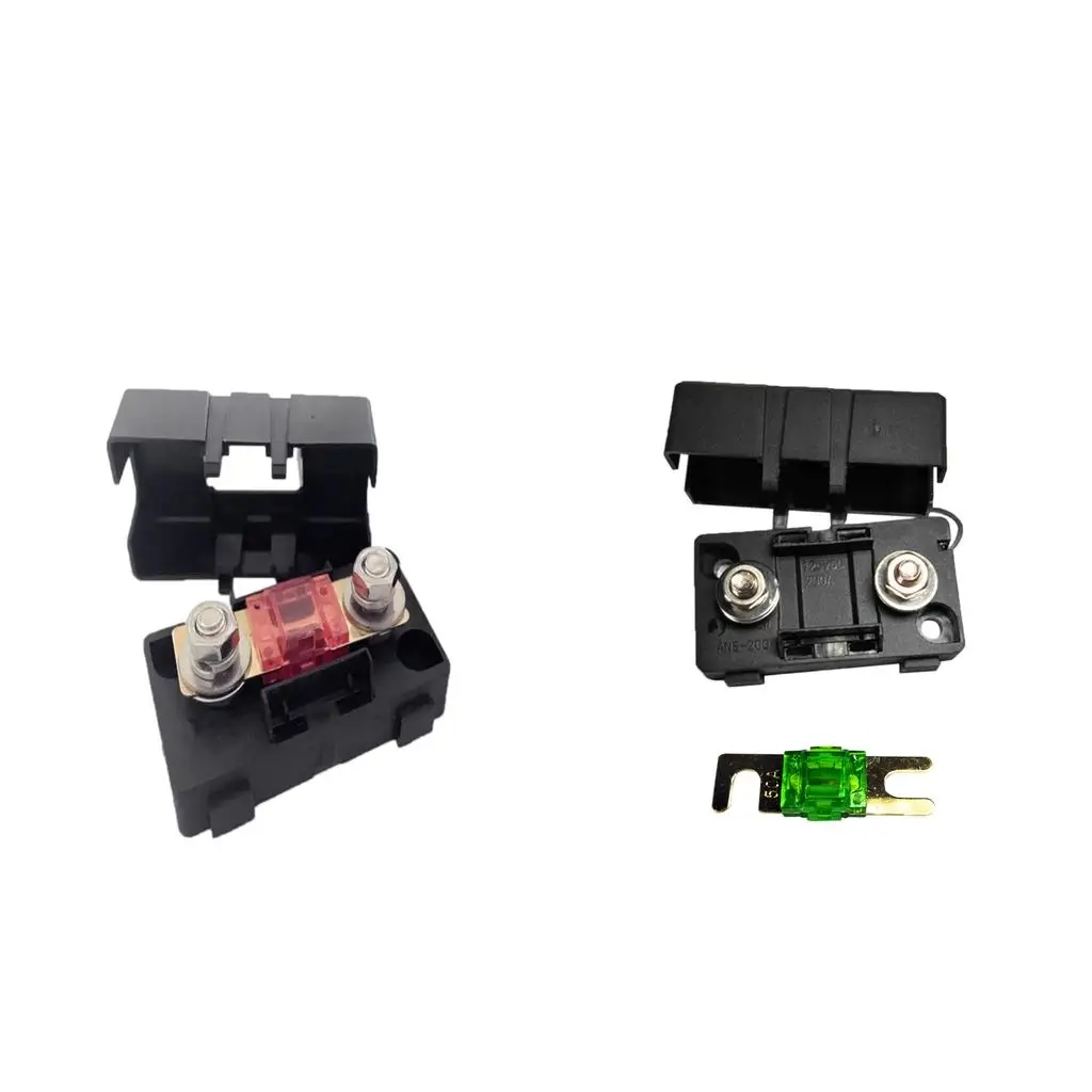 

ANS Bolt Fork Fuse Holder Fusebox Block With Cover 125V Fuse - 30A+50A
