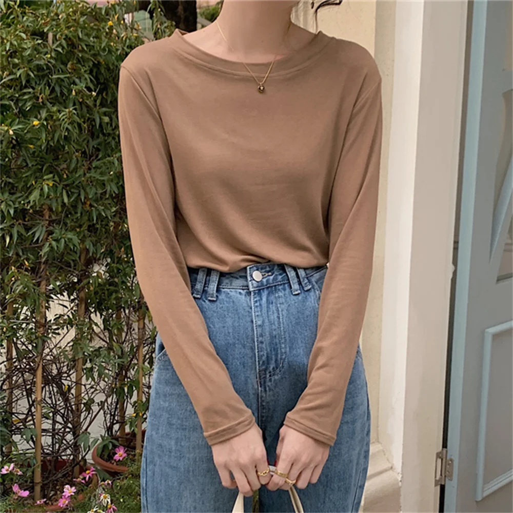 

Футболка Alien Kitty Женская однотонная, шикарный топ в минималистском стиле, Офисная рубашка, универсальный Повседневный облегающий Топ, лето 2023