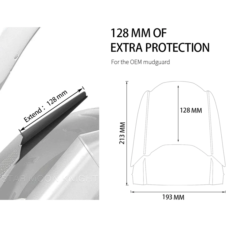 Удлинитель брызговика для Мотоцикла BMW S1000R 2021-2023 S1000RR 2019-2023 M1000RR M 1000 RR S R