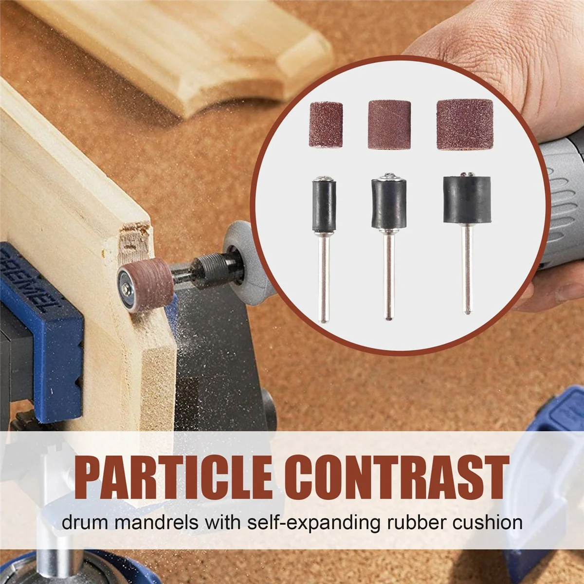 Набор из 132 шт. барабанных шлифовальных станков с бесплатной коробкой включая 120