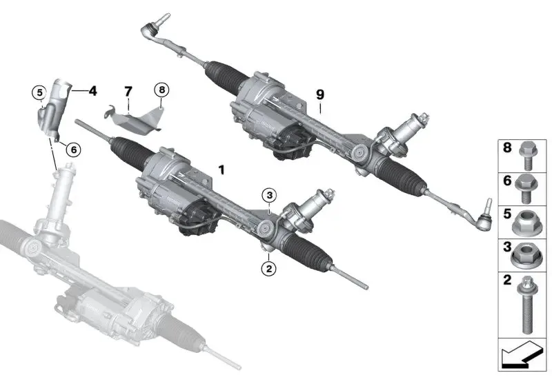 LHD Высококачественная рулевая рейка с электроприводом для F20 F21 F22 3 Touring OEM:32106854894