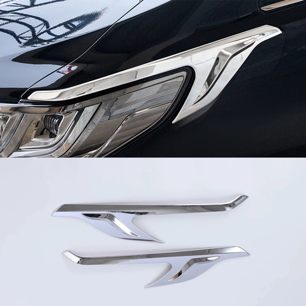 

2 шт., декоративные молдинги для передсветильник фары автомобиля Toyota Alphard 2016-2019