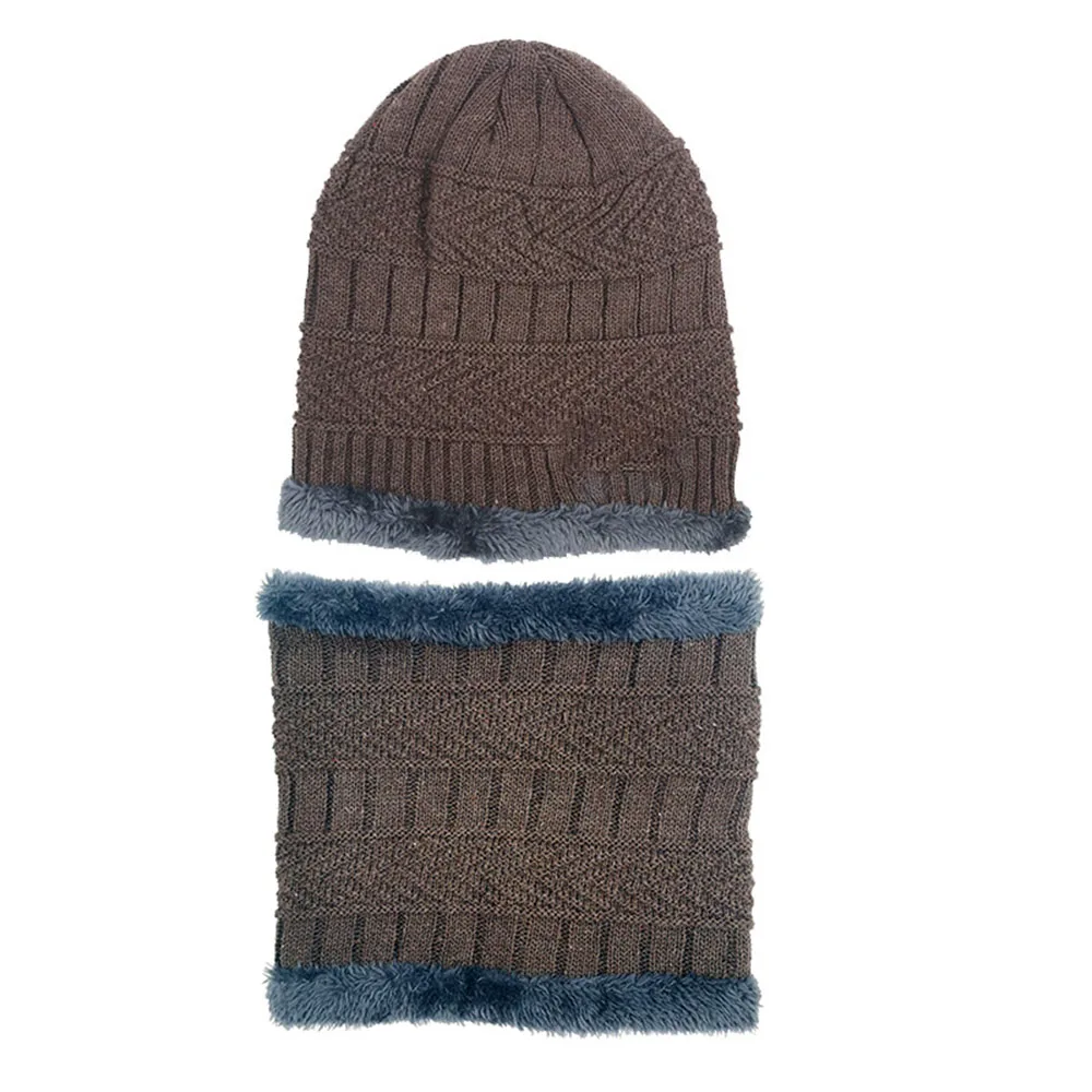 Мужская и женская двухслойная теплая вязаная Толстая бархатная флисовая