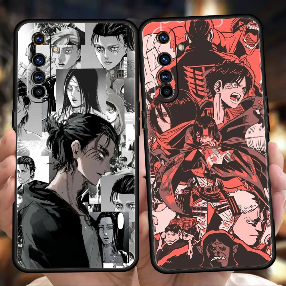 

Attack On Titan Phone Case for Oppo A12 A74 A76 A16 Find X5 A95 A52 A53 A54 A15 Reno 6 Z 7 Pro A9 2020 5G Silicone Shell Fundas