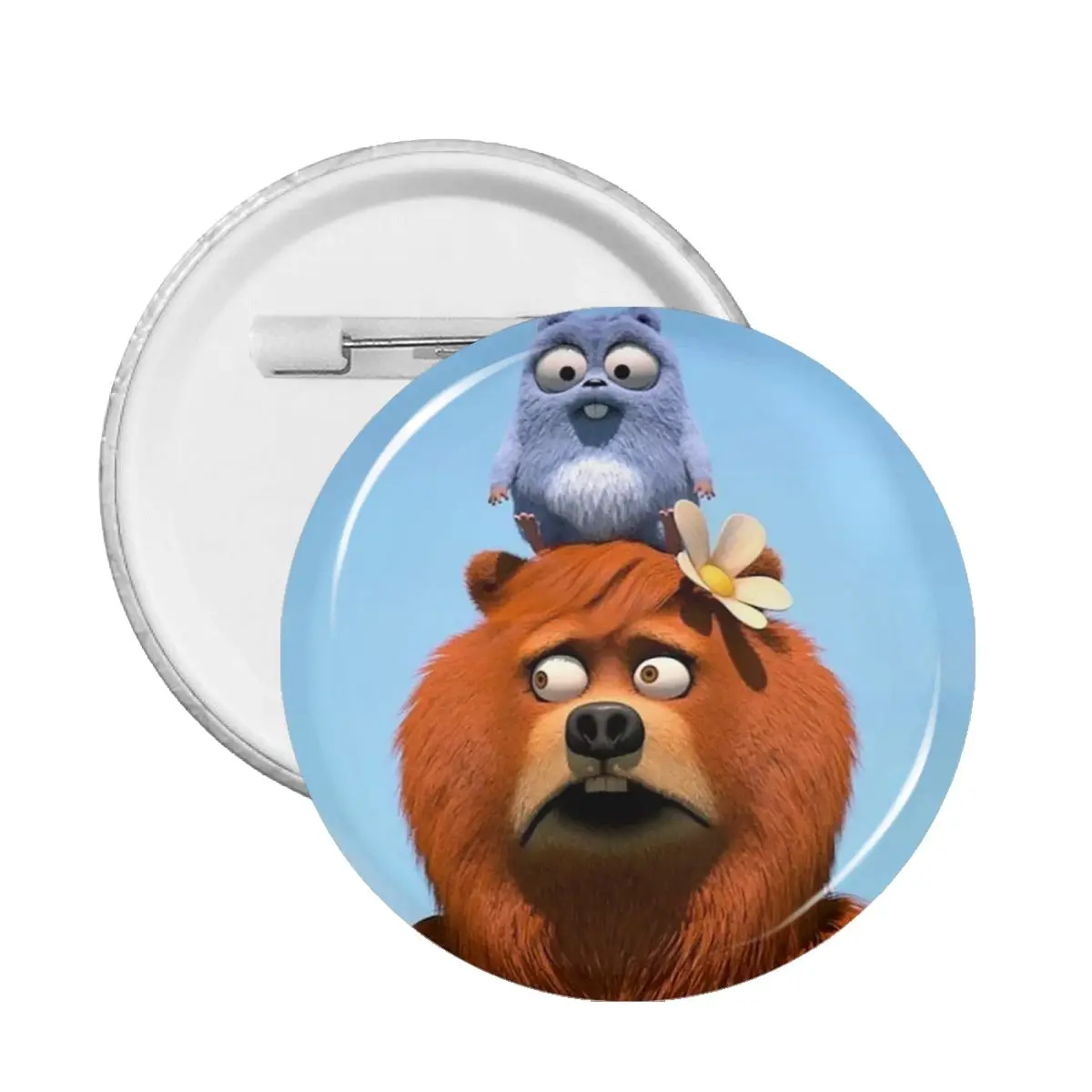 

Значок на воротник из ПВХ Grizzy And The lemming, забавные значки, комедия манга, булавки, брошь для рюкзака, украшение для одежды, подарок