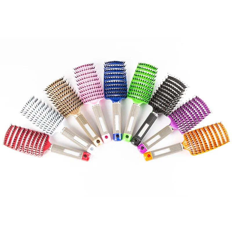 

Magic Hair Brush Brosse Cepillo Contra Klit Women Female Hair Scalp Massage Comb Bristle&nylon Popbrush Hairbrush Detangling