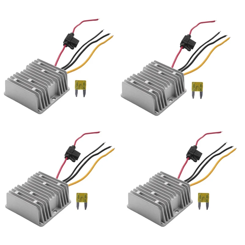 

Понижающий преобразователь напряжения, 4 шт., 36 В/48 В в 12 В 20 А, с предохранителем