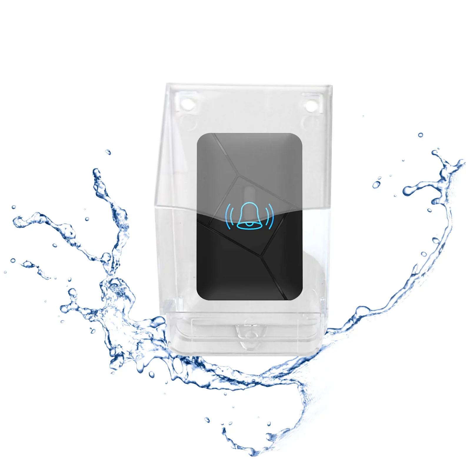 

Transparent Doorbell Waterproof Cover Waterproof Protection Shell For Door Access Transparent Rain Cover For Doorbell Attendance