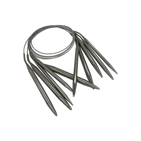 Спицы для вязания круговые из нержавеющей стали, 1,5-10 мм