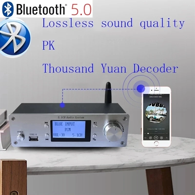 Фото DTS 5,1 декодер Dolby AC3 Bluetooth HDMI-совместимый 4K воспроизведение без потерь цифровой поворотный круг U-диск музыка оптический волоконный коаксиальный №3