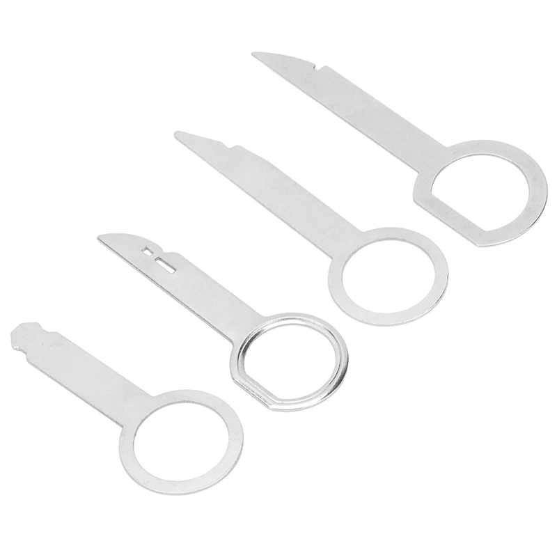 

4x Car Radio Removal Key Tools Car Styling Radio Disassembly Removal Key CD Stereo Head Unit Audio Removal Release Tools