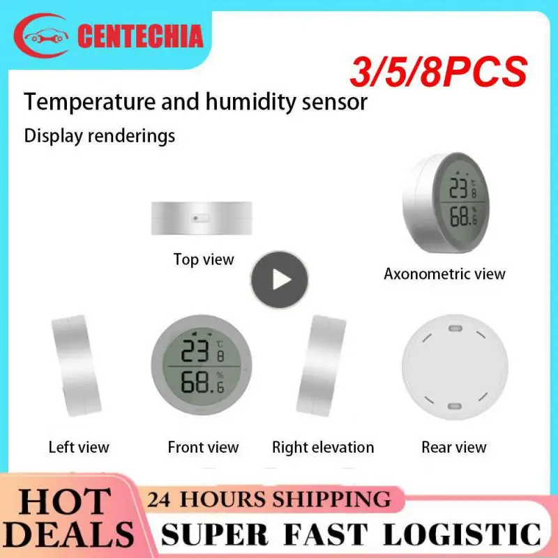

3/5/8PCS Diy Seedling Fermentation Zigbee Temperature Humidity Sensor With Wire Probe Thermometer Detector Tuya Tuya Zigbee