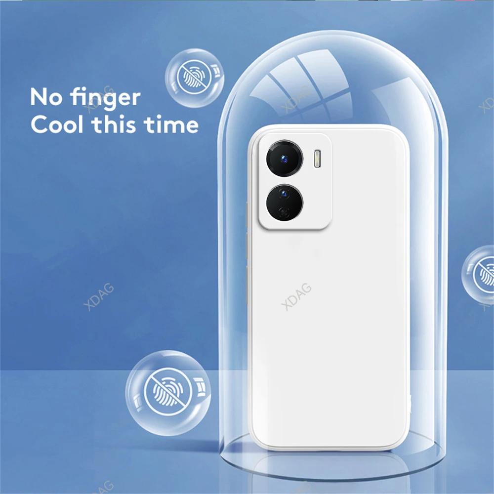 Оригинальный чехол для телефона VIVO Y16 6 51 &quotV2204 V2214 защитный квадратный жидкий