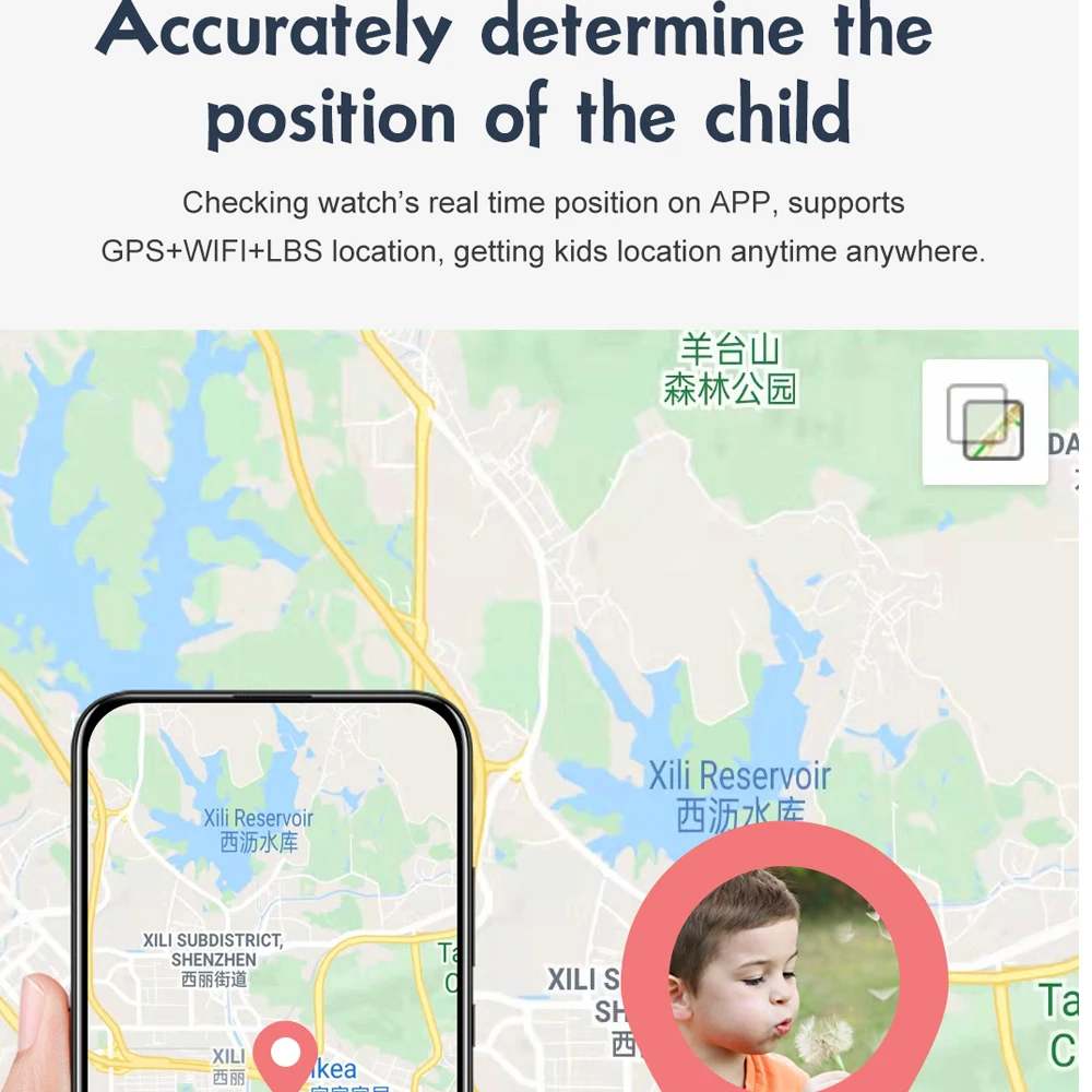 Детские умные часы KGG 4G водонепроницаемые IP67 с SOS фитнес-трекером GPS Wi-Fi вызовы