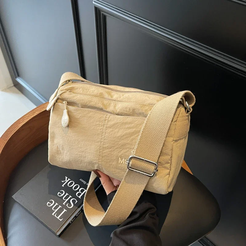 Повседневные мягкие нейлоновые сумки на плечо большая вместительная швейная