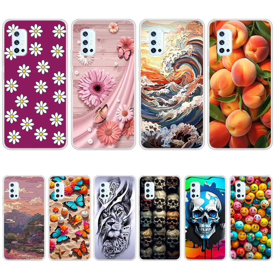 S4 цветной Мягкий силиконовый чехол из ТПУ для Vivo v17/v19 neo/v21e