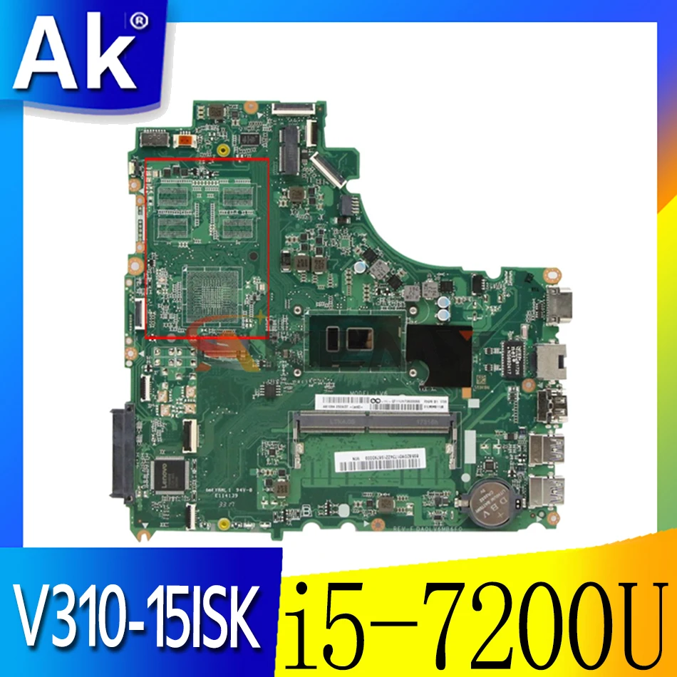 

Материнская плата для ноутбука Lenovo V310-15ISK/IKB V510-15IKB/ISK, DA0LV6MB6F0, CPU, 4 Гб, протестирована 100%