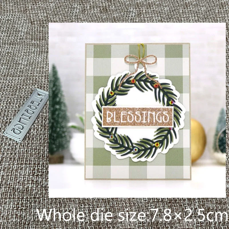 

Новый дизайн, металлический трафарет для рукоделия, пресс-формы, благословения, рамка, украшение, скрапбукинг, высечки, альбом, бумажная кар...