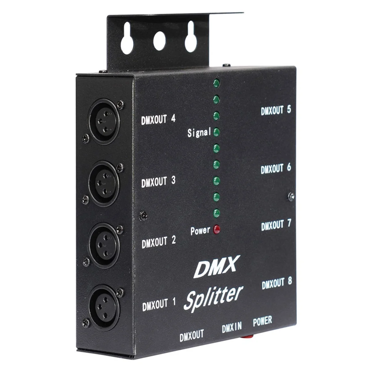 DMX512 Spillter 8 портов изолированный 3-контактный оптический усилитель распределения