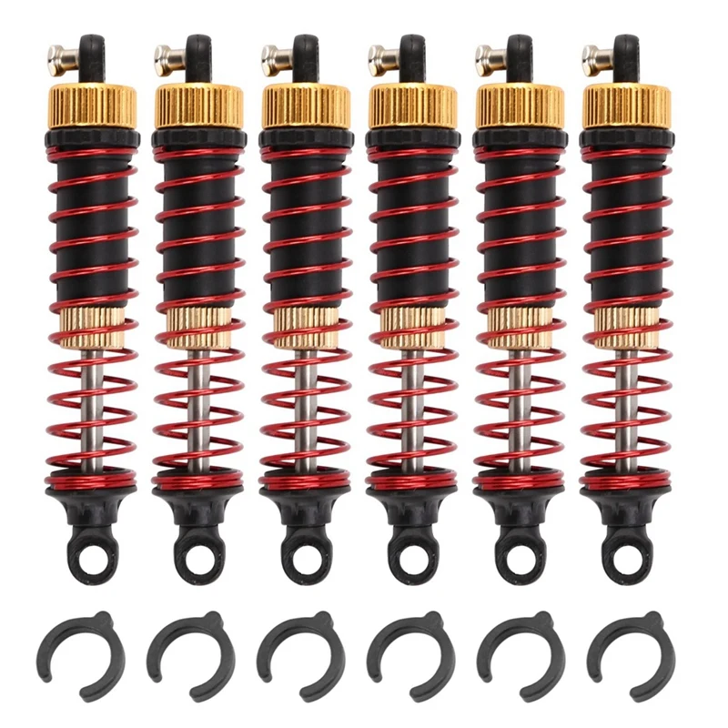 

6Pcs Hydraulic Shock Absorber 55-ZJ10 For Hosim 9125 9155 9156 Xinlehong 9125 9155 9156 1/10 1/12 RC Car Spare Parts