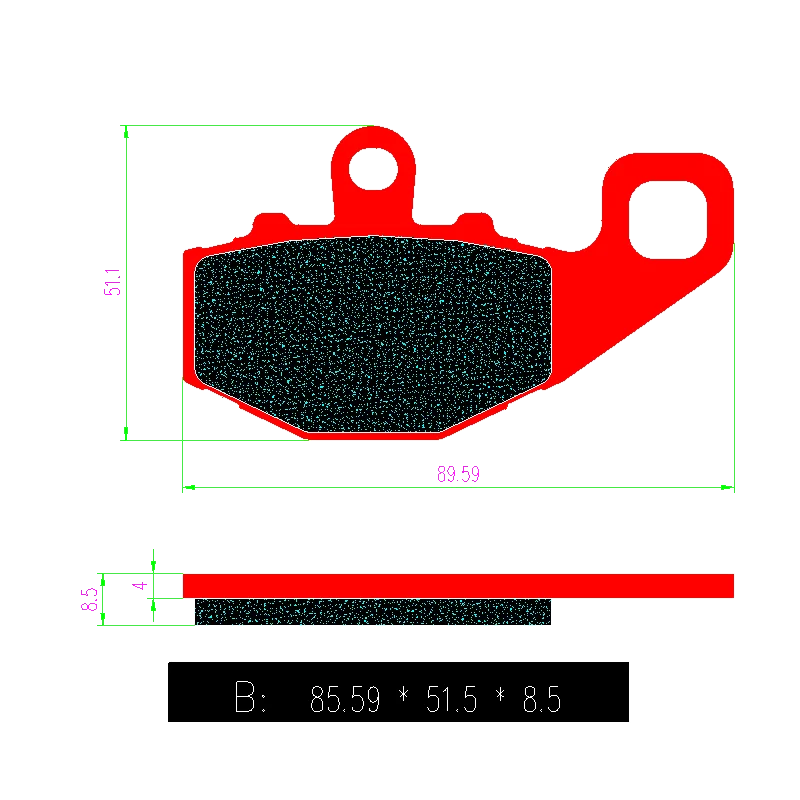 Высококачественные керамические передние и задние тормозные колодки для
