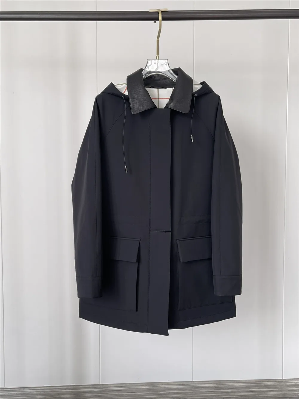Высококачественная мужская свободная куртка пальто с лацканами двойными