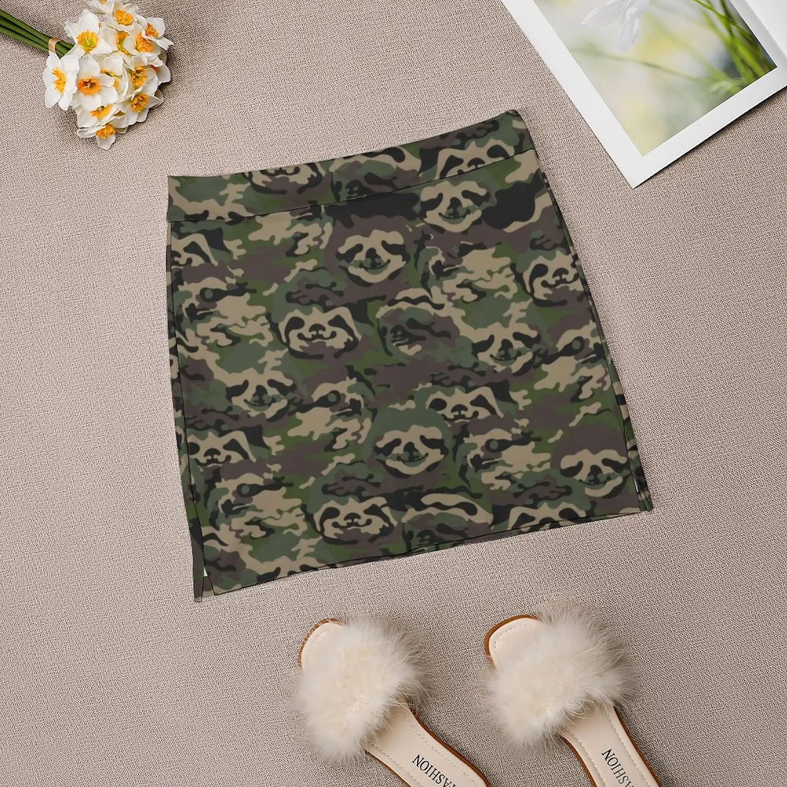 Женская камуфляжная юбка Ленивец юбки в эстетическом стиле новые модные