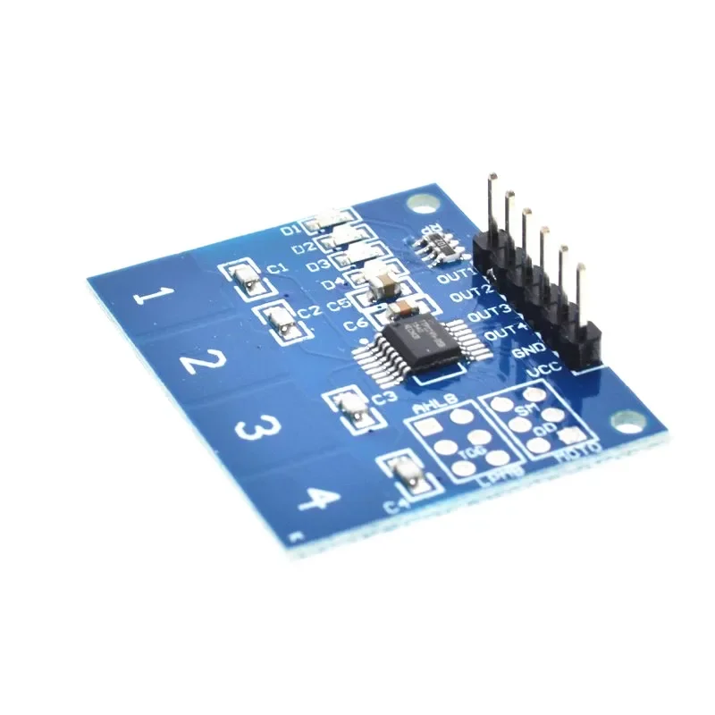 5 шт./лот TTP224 4-полосный 4-канальный емкостный сенсорный переключатель цифровой
