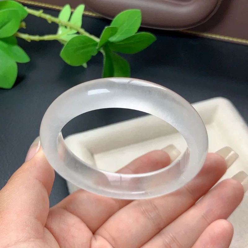 Белый браслет с лунным светом белый ледяной личи замороженный нефритовый яркий