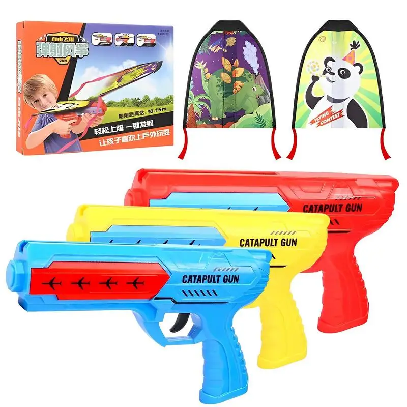Катапульта кайт легкий детский мультяшный уличный игрушечный портативный Эластичный кайт на палец Резиновая лента эластичный маленький кайт