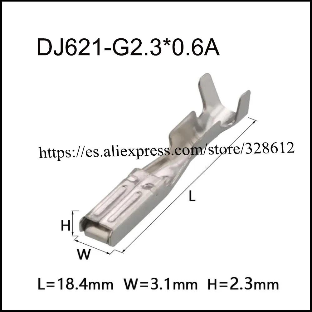 

2000PCS DJ621-G2.3*0.6A auto Harnes terminal Automotive connector brass female terminal tin-plate Wire harnes Soft