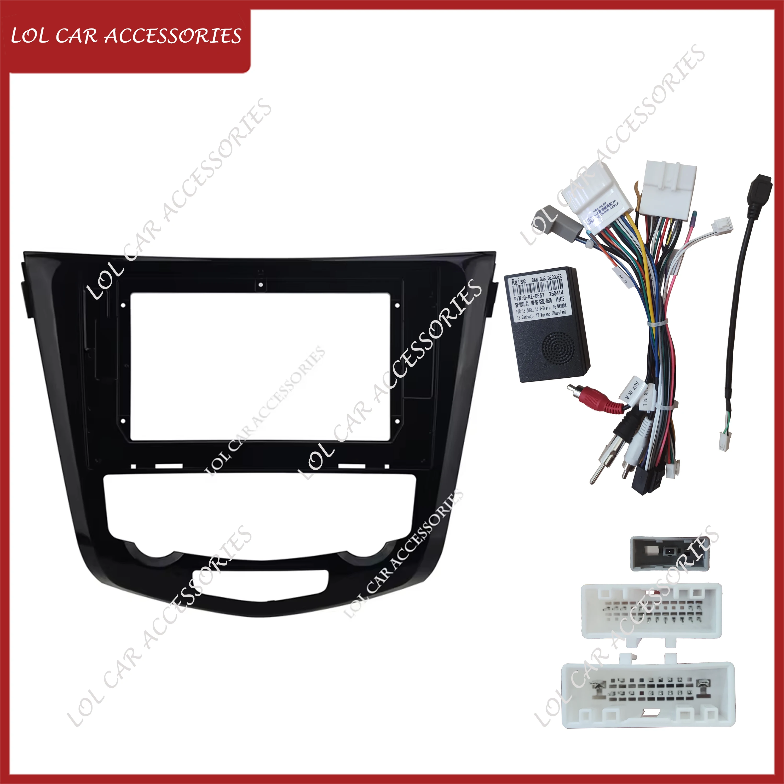 

10,1-дюймовый для Nissan Qashqai J11/X-Trail 2013-2021, автомобильный радиоприемник, 2 Din, головное устройство, GPS MP5, Android-плеер, лицевая панель, рамка